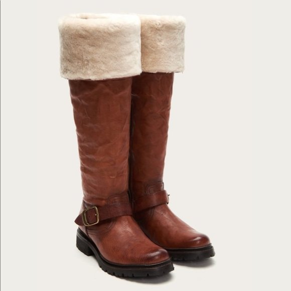 frye vanessa shearling boots